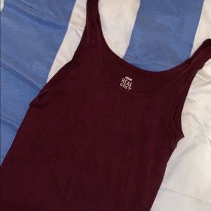 Aerie Maroon simple tank top